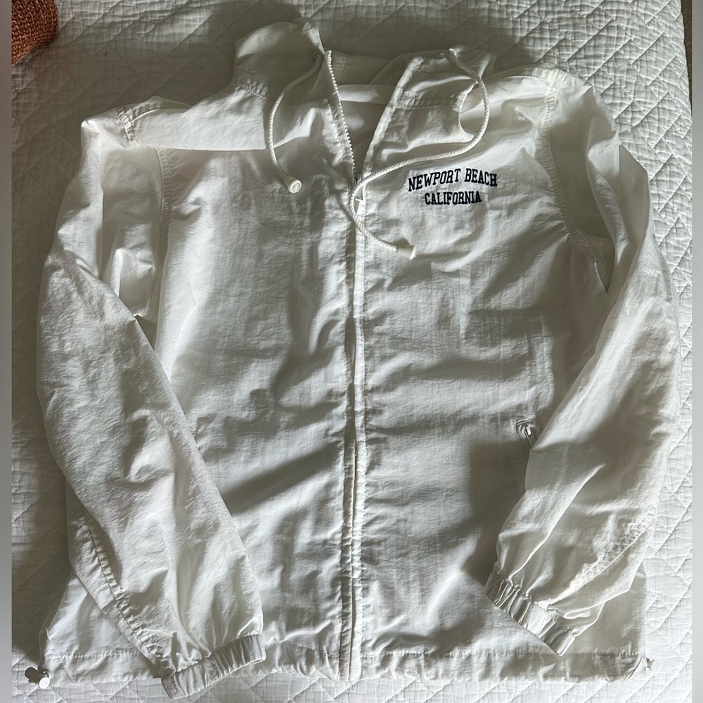 Brandy Melville Newport Beach Zip Up Windbreaker